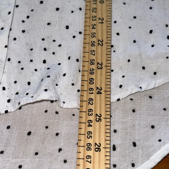 Cloth & Stone Long Sleeve soft girl blouse womens S Dalmatian Spotted feminine - Picture 8 of 8
